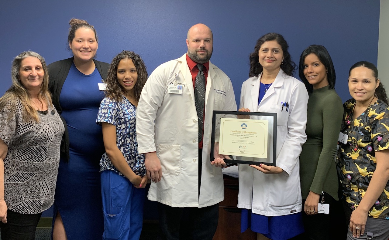 Gayathri Morrareddy, MD, and Her Team Receive Recognition Status for Their Patient-Centered Medical Home (PCMH)