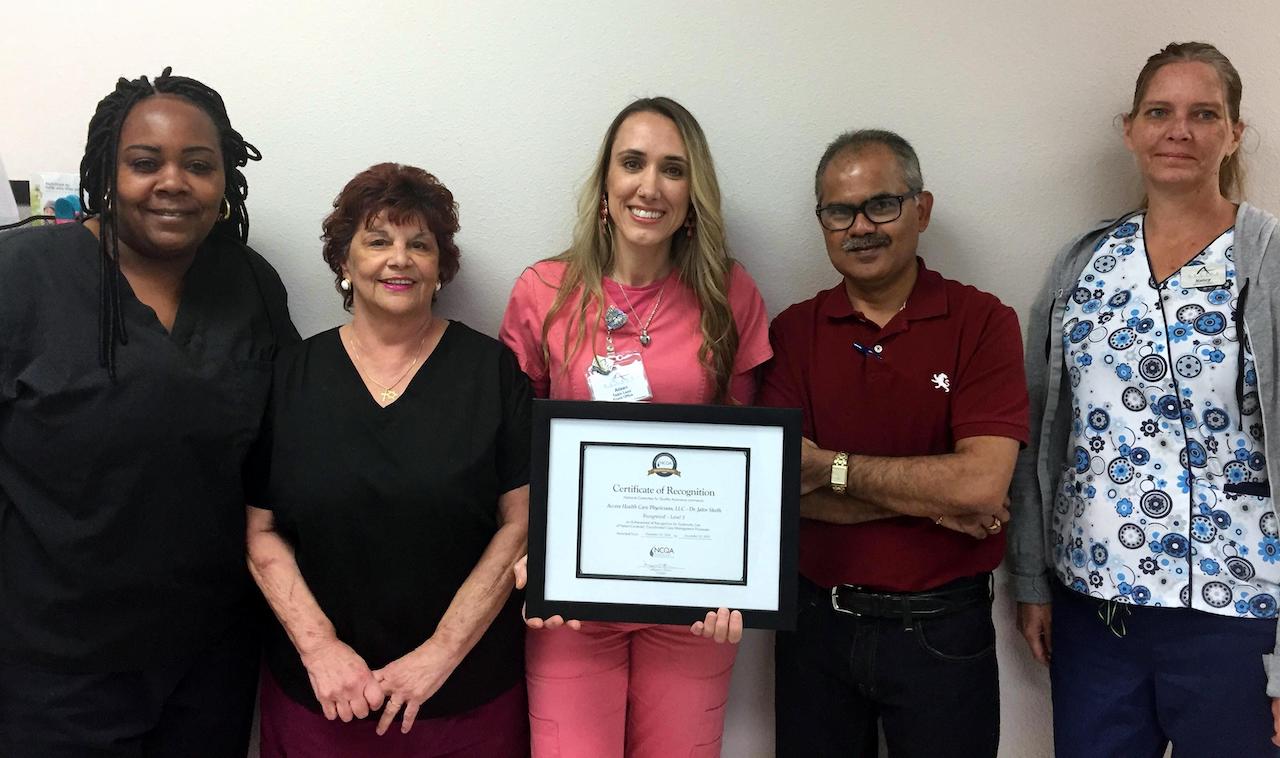 Dr. Jatin Sheth Achieves Level 3 Recognition Status For Patient-Centered Medical Home